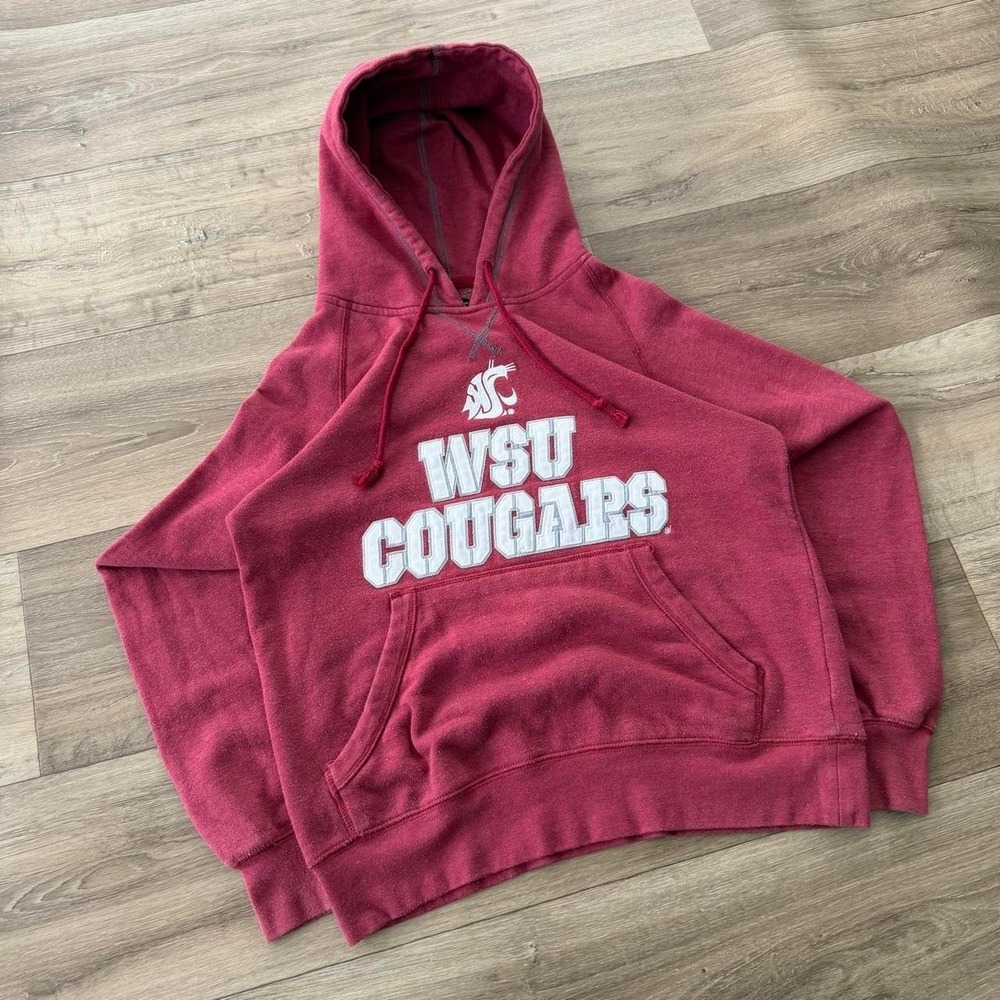 Washington State University cougars embroidered boxy college hoodie